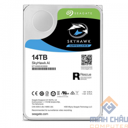  Ổ cứng gắn trong Seagate SkyHawk™AI 14TB 3.5" SATA 6Gb/s/256MB Cache/ 7200RPM ST14000VE0008 